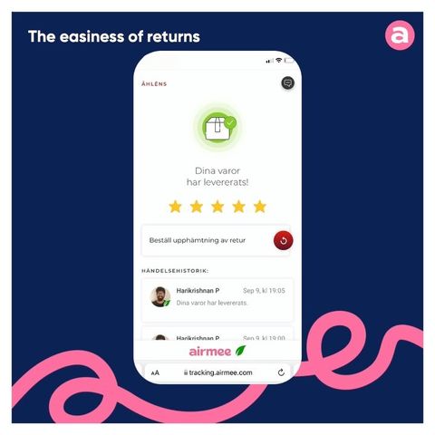 Actual clip of the easiness with returns through our tracking page!😮🎉 Just place the package outside your door and we’ll pick it up without bothering you in any way🤫🤫 Happy Friday guys! Remember, online shops are always open🚀