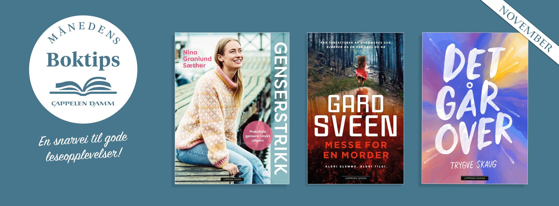 Mindre tid på å lete og mer tid til å lese? 📚 Sjekk ut månedens boktips her: https://cappelendamm.no/manedens-bok-2024