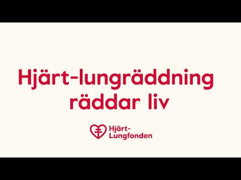 Hjärt-lungräddning instruktioner att sprida