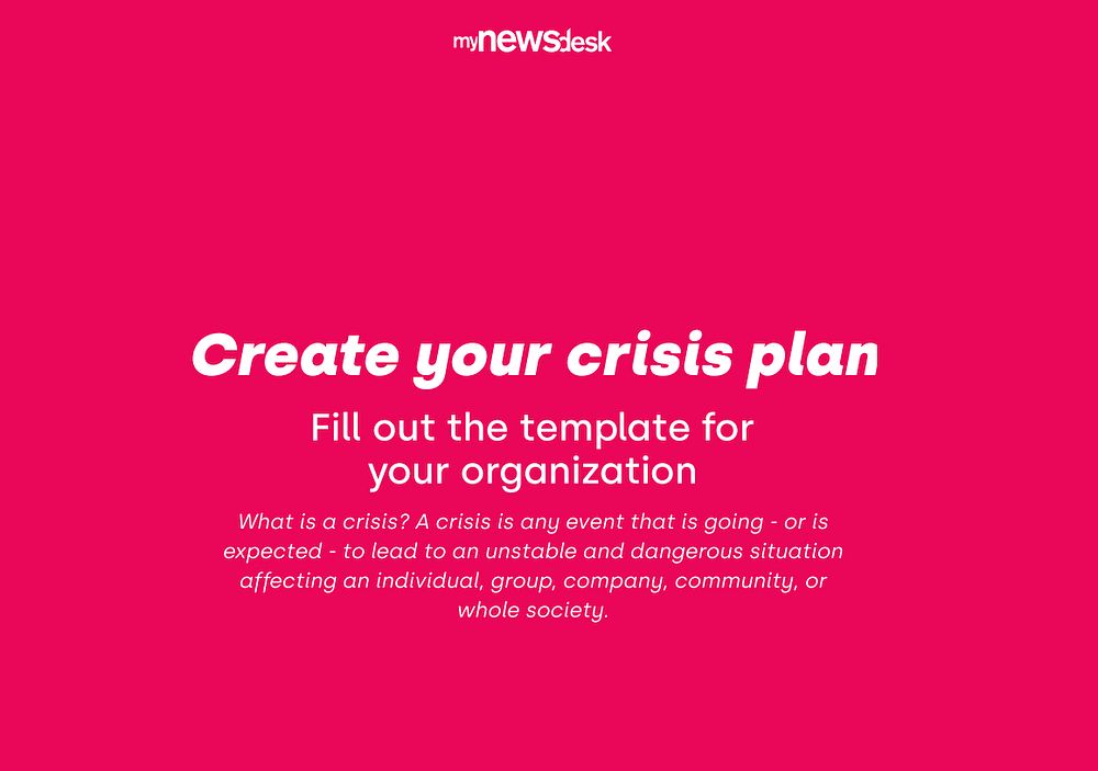 MynewsdeskCrisisPlanダウンロード